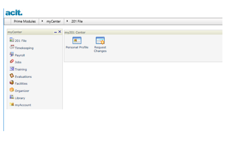 Employee record interface