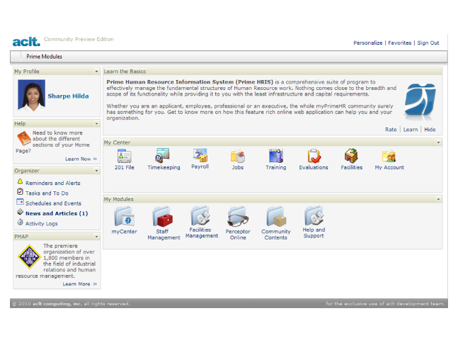 Time and Attendance manager portal