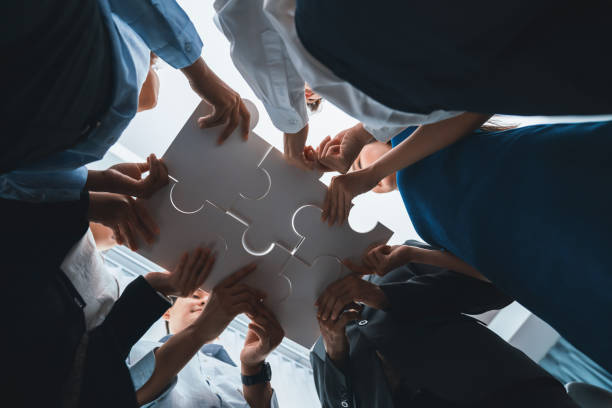 Employees collaborating in the workplace